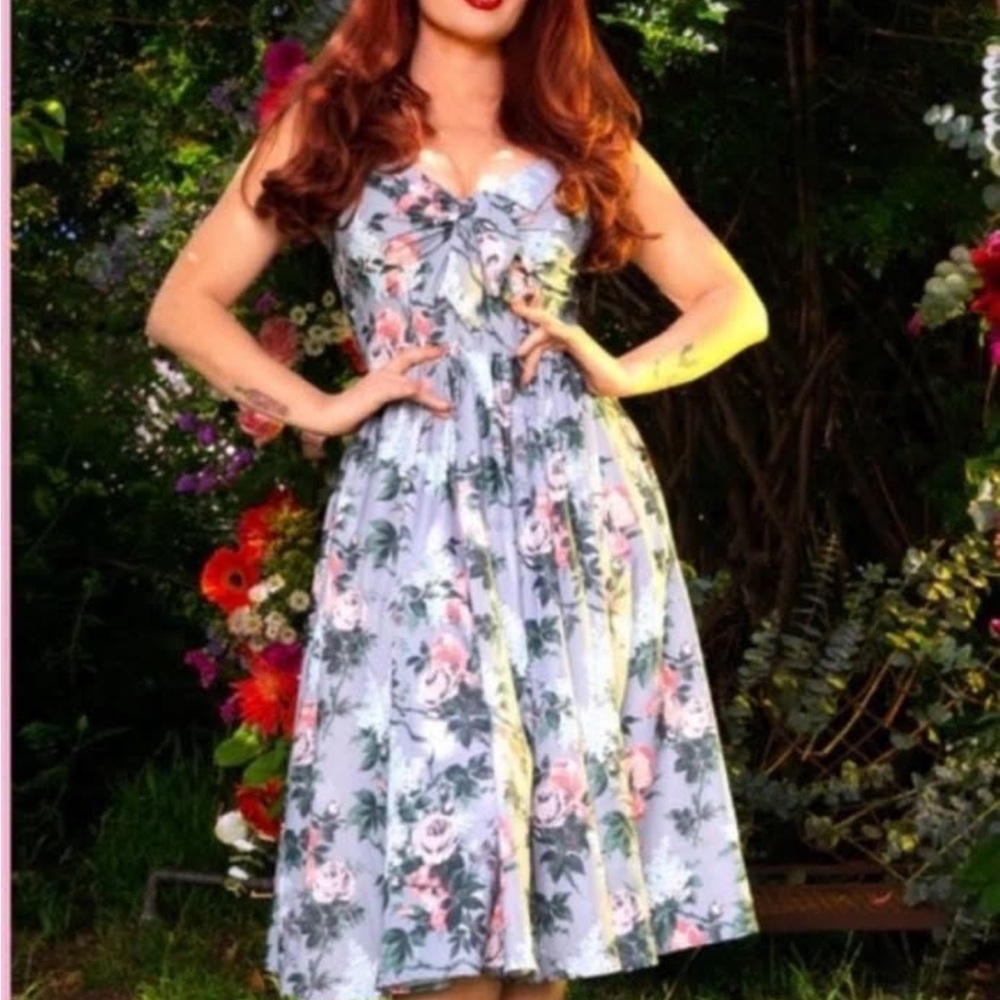 Iso pinup couture linda bella roses dress